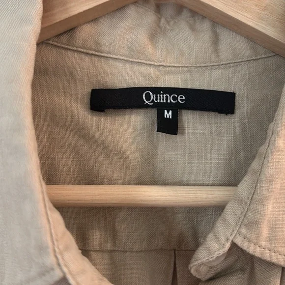 Quince Linen Shirt in Driftwood - Picture 4 of 6